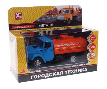 1 169 р. Модель автомобиля ЗИЛ-4331 огнеопасно (бочка) металлическая NO NAME xg 877-a95a  с доставкой в г. Майкоп. Увеличить фотографию 1