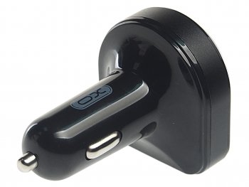 899 р. Устройство зарядное в прикуриватель с трансмиттером (bluetooth,hands free) черное XO XO xo-bcc01 black  с доставкой в г. Майкоп. Увеличить фотографию 2