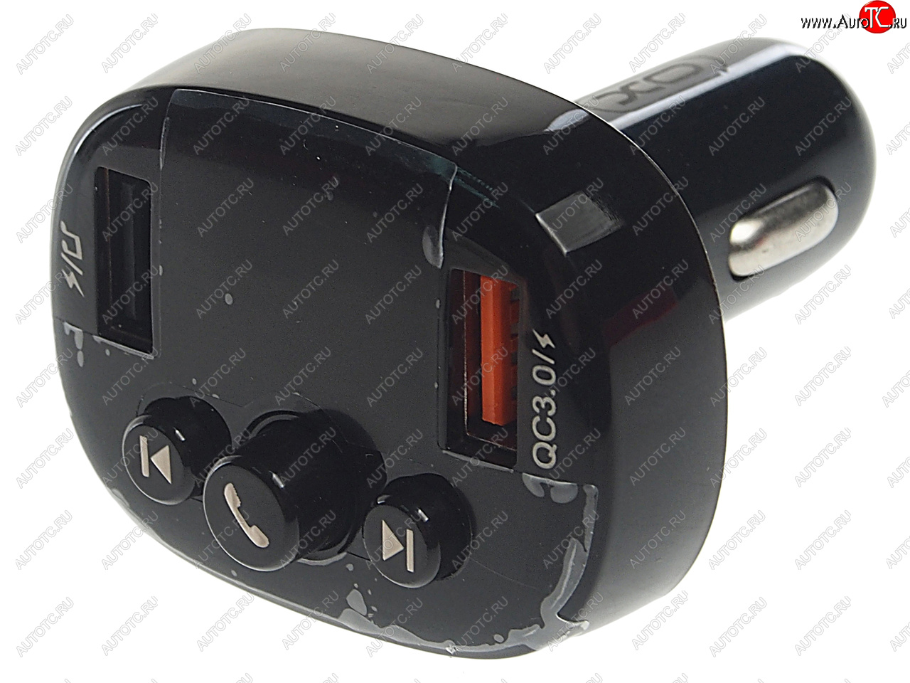 1 049 р. Устройство зарядное в прикуриватель с трансмиттером (bluetooth,hands free) черное XO XO xo-bcc03 black  с доставкой в г. Майкоп