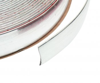 181 р. Молдинг самоклеющийся 35мм серебряный 1м NO NAME yh-135 (jl-135) silver  с доставкой в г. Майкоп. Увеличить фотографию 2