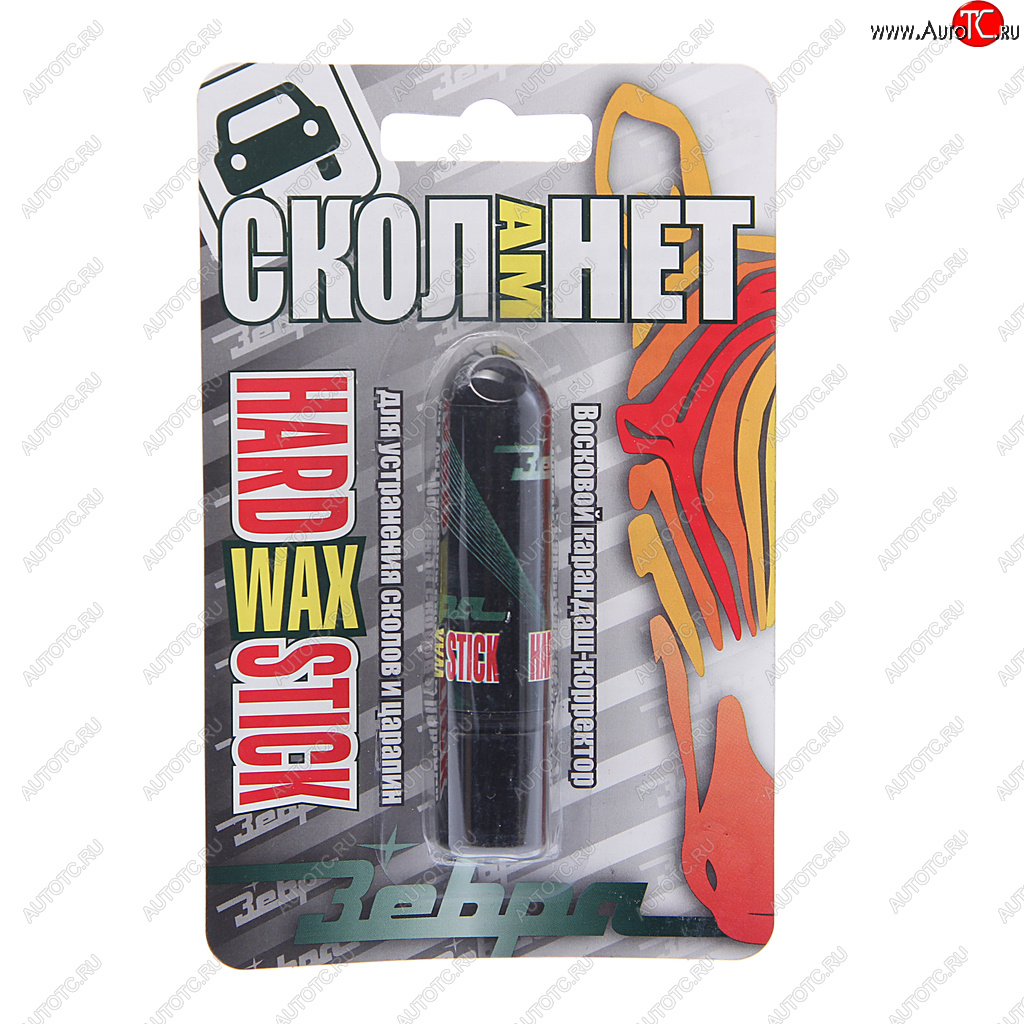 104 р. Карандаш восковой белый блистер HardWAX Stick ЗЕБРА ЗЕБРА z-1426  с доставкой в г. Майкоп
