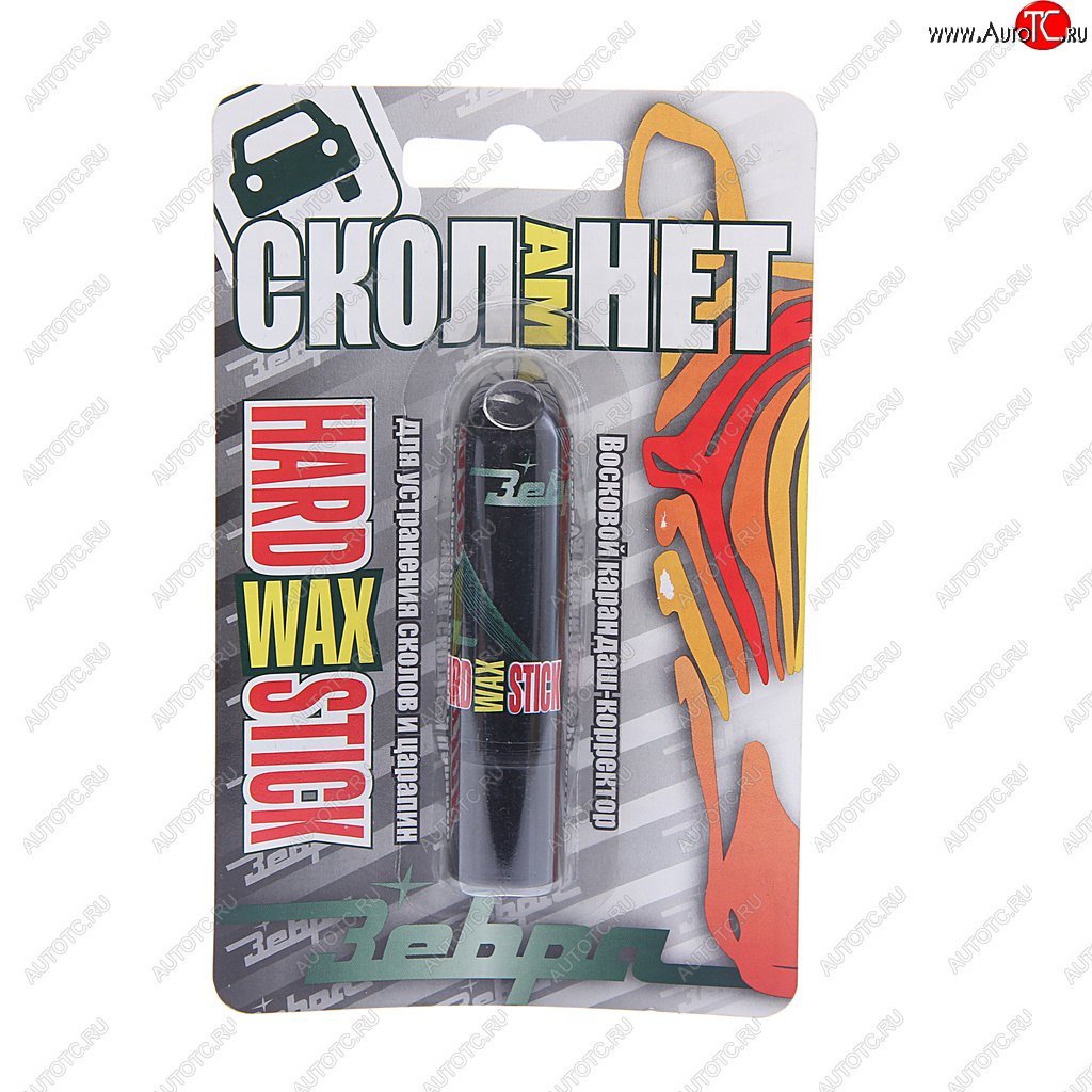 104 р. Карандаш восковой синий блистер HardWAX Stick ЗЕБРА ЗЕБРА z-1440  с доставкой в г. Майкоп