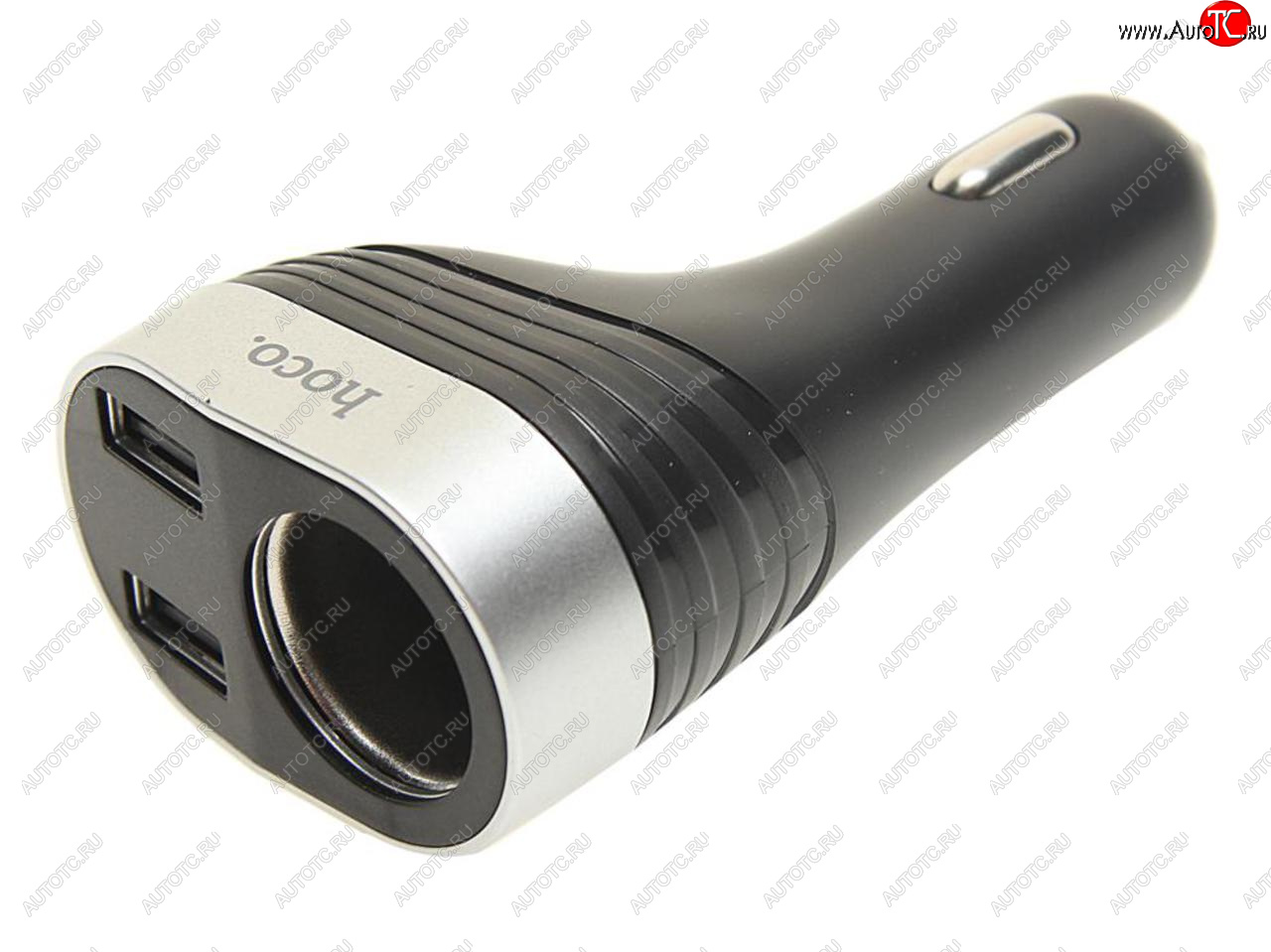 489 р. Разветвитель прикуривателя 1-но гнездовой 12-24V 2USB 3.1A с дисплеем HOCO HOCO z29  с доставкой в г. Майкоп