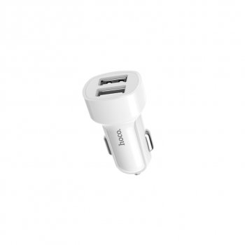 459 р. Устройство зарядное в прикуриватель 2USB 12V HOCO HOCO z2a white  с доставкой в г. Майкоп. Увеличить фотографию 3
