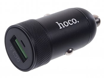 559 р. Устройство зарядное в прикуриватель 1USB 12V 3A HOCO HOCO z32 black HOCO z32 black  с доставкой в г. Майкоп. Увеличить фотографию 1
