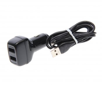 529 р. Устройство зарядное в прикуриватель 2USB 12V 2.4A кабель iPhone (5-) HOCO HOCO z36 black HOCO z36 black  с доставкой в г. Майкоп. Увеличить фотографию 1
