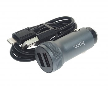 579 р. Устройство зарядное в прикуриватель 1USB 12V кабель iPhone (5-) HOCO HOCO z49 grey HOCO z49 grey  с доставкой в г. Майкоп. Увеличить фотографию 1