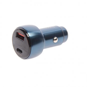 969 р. Устройство зарядное в прикуриватель 1USB 12V кабель iPhone (5-) HOCO HOCO z50 blue  с доставкой в г. Майкоп. Увеличить фотографию 1