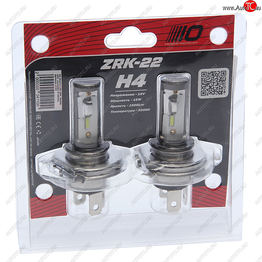 3 099 р. Лампа светодиодная 12V H4 P43t-38 (2шт.) OPTIMA OPTIMA z-h4  с доставкой в г. Майкоп
