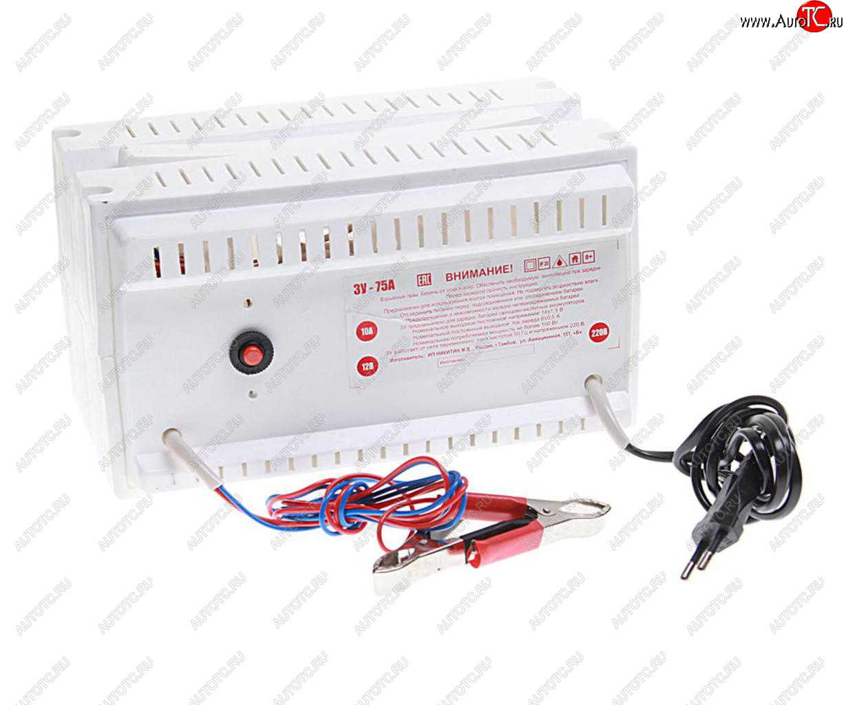 3 799 р. Устройство зарядное 12V 10A 90Ач 220V (автомат) НИКА АНТАС НИКА АНТАС зу-75а1  с доставкой в г. Майкоп