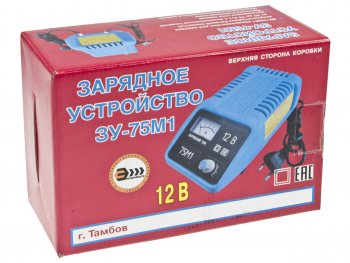 3 799 р. Устройство зарядное 12V 10А 220V (ручной) ТАМБОВ ИП ШМЕЛЬКОВ зу-75м1  с доставкой в г. Майкоп. Увеличить фотографию 2