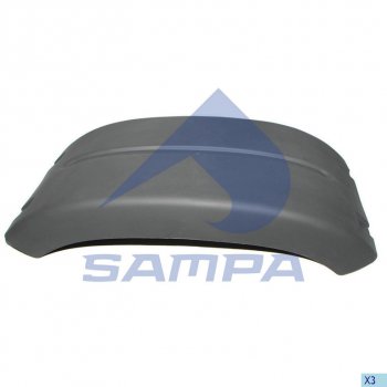 2 599 р. Крыло MAN TGA,TGX,TGS заднее левоеправое верхняя часть SAMPA SAMPA 18200253  с доставкой в г. Майкоп. Увеличить фотографию 1