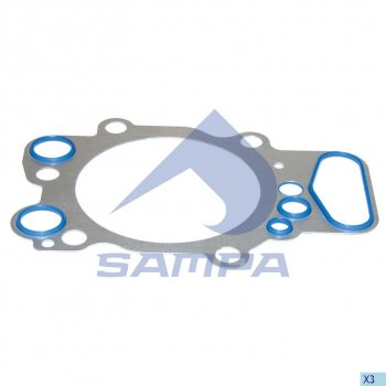399 р. Прокладка головки блока SCANIA 124 (1 цилиндрDSC12.01) SAMPA SAMPA 042.178  с доставкой в г. Майкоп. Увеличить фотографию 1