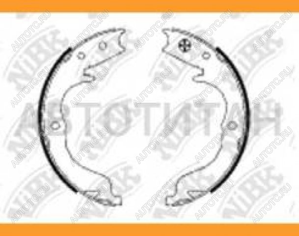 3 299 р. Колодки тормозные задние барабанные (4шт.) NIBK Mitsubishi Lancer 10 CY седан дорестайлинг (2007-2010)  с доставкой в г. Майкоп