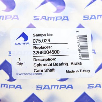399 р. Подшипник SAF вала тормозного (38x51.5) SAMPA SAMPA 075.024  с доставкой в г. Майкоп. Увеличить фотографию 3