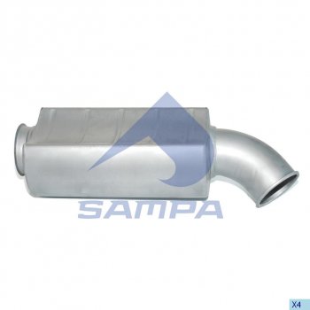 8 849 р. Глушитель RENAULT Premium SAMPA SAMPA 031.397  с доставкой в г. Майкоп. Увеличить фотографию 1