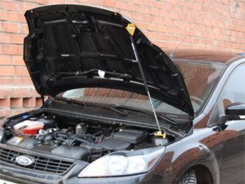 2 049 р. Упор капота Ford Focus II (2008-2011) ТехноМастер ТехноМастер 8231.6700.04  с доставкой в г. Майкоп. Увеличить фотографию 1
