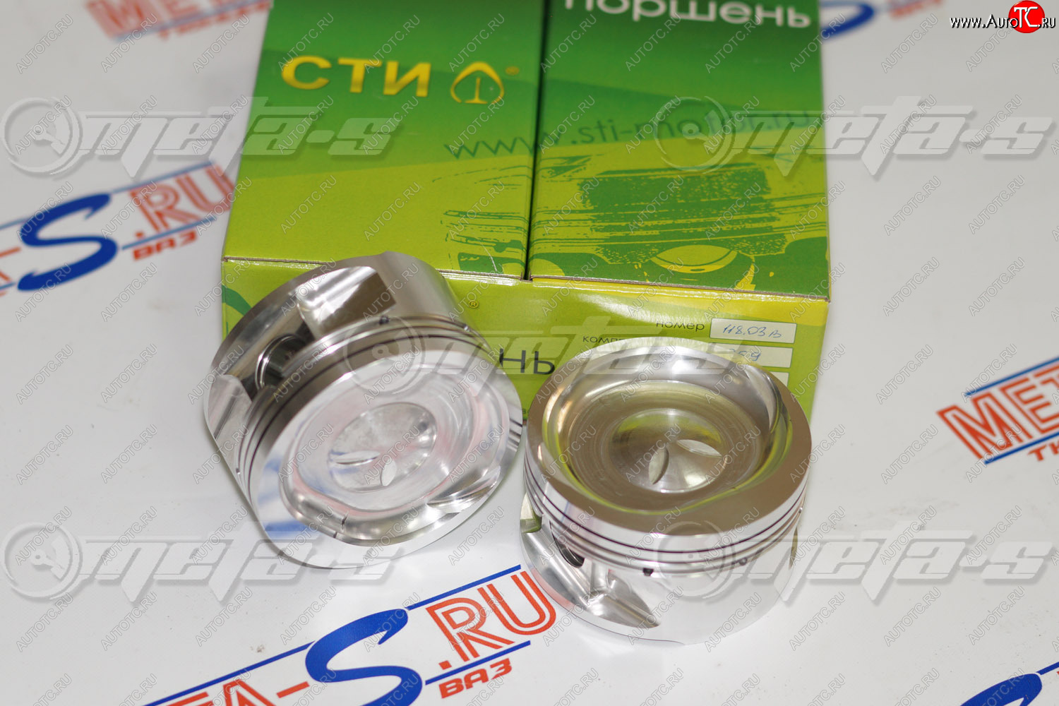 13 599 р. Поршни СТИ 118.03 (82,5, супер-авто безвтык 8-кл) СТИ 118.03  с доставкой в г. Майкоп