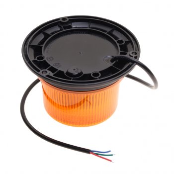 2 299 р. Маяк импульсный 1224V светодиодный стационарный желтый MEGAPOWER MEGAPOWER 370-34-004  с доставкой в г. Майкоп. Увеличить фотографию 2