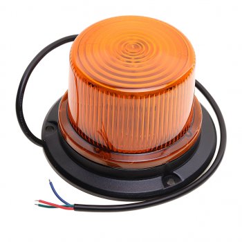 2 299 р. Маяк импульсный 1224V светодиодный стационарный желтый MEGAPOWER MEGAPOWER 370-34-004  с доставкой в г. Майкоп. Увеличить фотографию 1