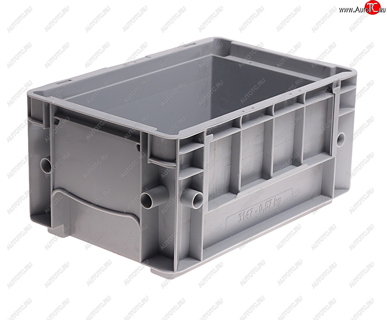 299 р. Ящик полимерный многооборотный 297х198х147.5мм серый IPLAST IPLAST ip-378861  с доставкой в г. Майкоп