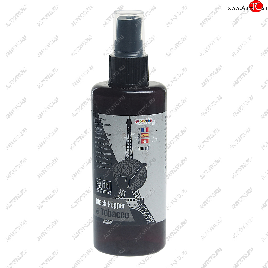 127 р. Ароматизатор спрей (black pepper and tobacco) 100мл Eiffel Tobacco FOUETTE FOUETTE ef-07  с доставкой в г. Майкоп