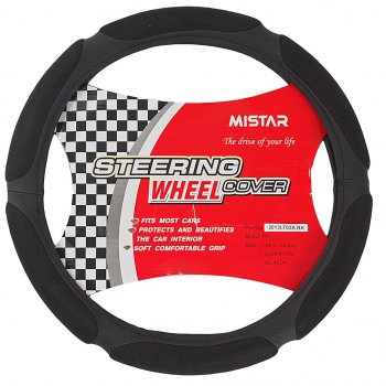 639 р. Оплетка руля (M) 37-39см черная кожа MISTAR MISTAR mis-2013lt02a bk (m) MISTAR mis-2013lt02a bk (m)  с доставкой в г. Майкоп. Увеличить фотографию 1