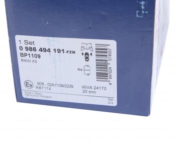 6 449 р. Колодки тормозные передние (4шт.) BOSCH BMW X5 E70 дорестайлинг (2006-2010)  с доставкой в г. Майкоп. Увеличить фотографию 4
