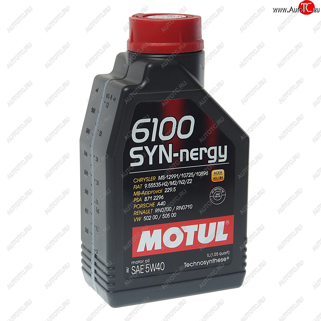 1 159 р. Масло моторное 6100 SYNERGIE 5W40 псинт.1л MOTUL MOTUL 111689  с доставкой в г. Майкоп