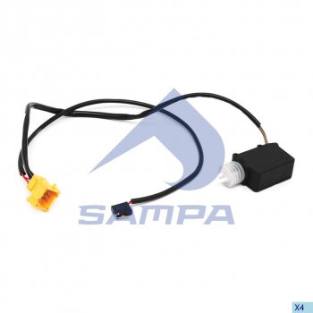 3 599 р. Привод замка двери VOLVO FH12,FM12 SAMPA SAMPA 034.486  с доставкой в г. Майкоп. Увеличить фотографию 1