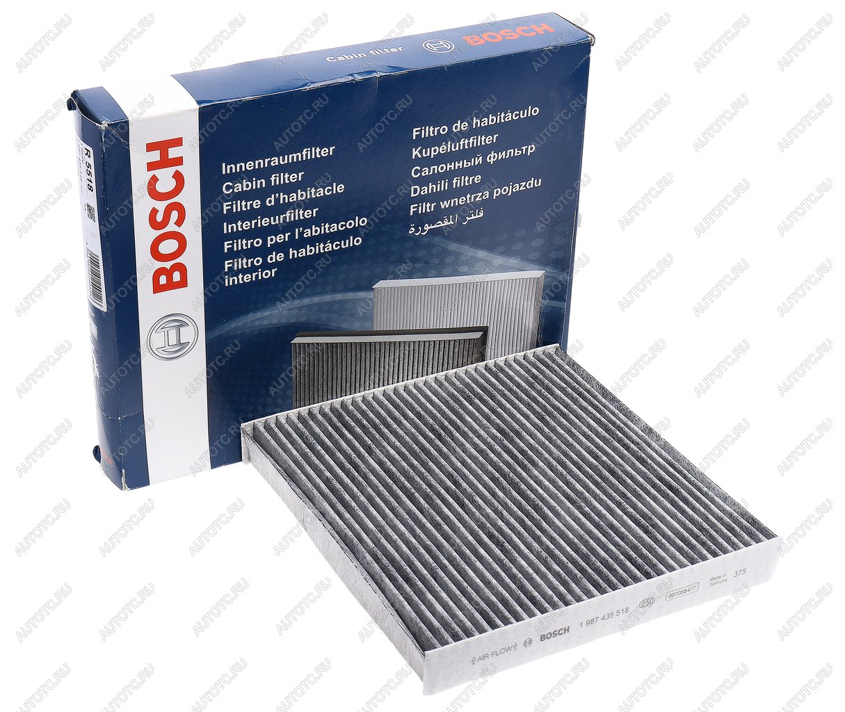 1 349 р. Фильтр воздушный салона HONDA Accord (03-),Civic (06-),CR-V (07-) угольный BOSCH BOSCH 1987435518 BOSCH 1987435518  с доставкой в г. Майкоп