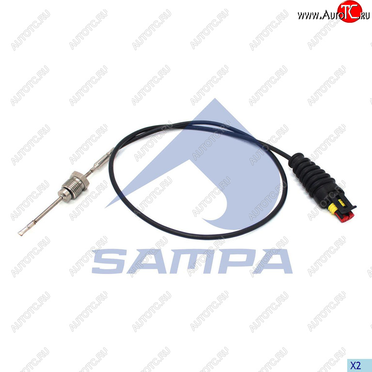 3 179 р. Датчик температуры DAF XF105,XF95 отработавших газов (ЕВРО-5) SAMPA SAMPA 096.2360  с доставкой в г. Майкоп
