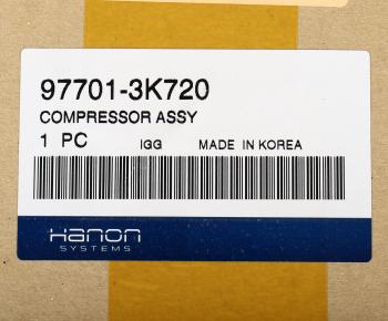 25 899 р. Компрессор HYUNDAI Sonata NF (04-) KIA Magentis (04-) кондиционера HCC (HANON) HCC 97701-3k720  с доставкой в г. Майкоп. Увеличить фотографию 4