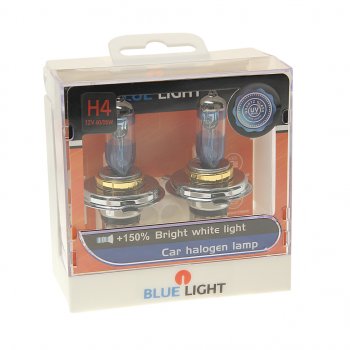 959 р. Лампа 12V H4 60/55W P43t 4500K бокс (2шт.) BLUELIGHT BLUELIGHT 8888771 BLUELIGHT 8888771  с доставкой в г. Майкоп. Увеличить фотографию 1