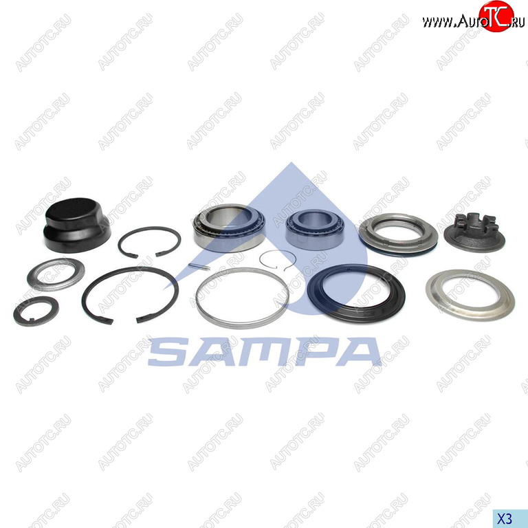 8 349 р. Ремкомплект BPW (ECO) ступицы SAMPA SAMPA 070.682  с доставкой в г. Майкоп