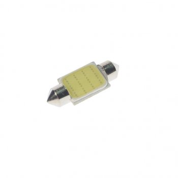 32 р. Лампа светодиодная 12V C10W SV8.5-8 36мм 6000K COB White MEGA ELECTRIC MEGA ELECTRIC 90136  с доставкой в г. Майкоп. Увеличить фотографию 1