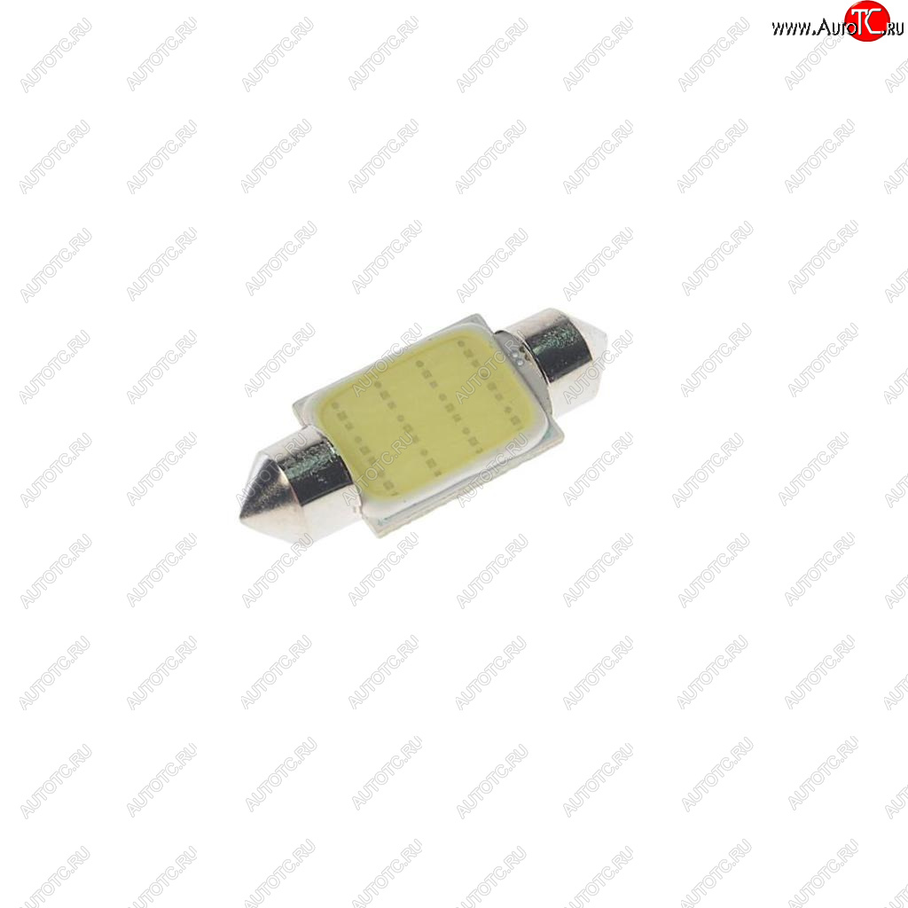 32 р. Лампа светодиодная 12V C10W SV8.5-8 36мм 6000K COB White MEGA ELECTRIC MEGA ELECTRIC 90136  с доставкой в г. Майкоп