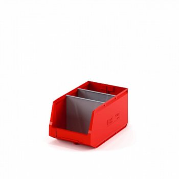 729 р. Лоток складской 500х300х250мм красный IPLAST IPLAST ip-378743  с доставкой в г. Майкоп. Увеличить фотографию 3