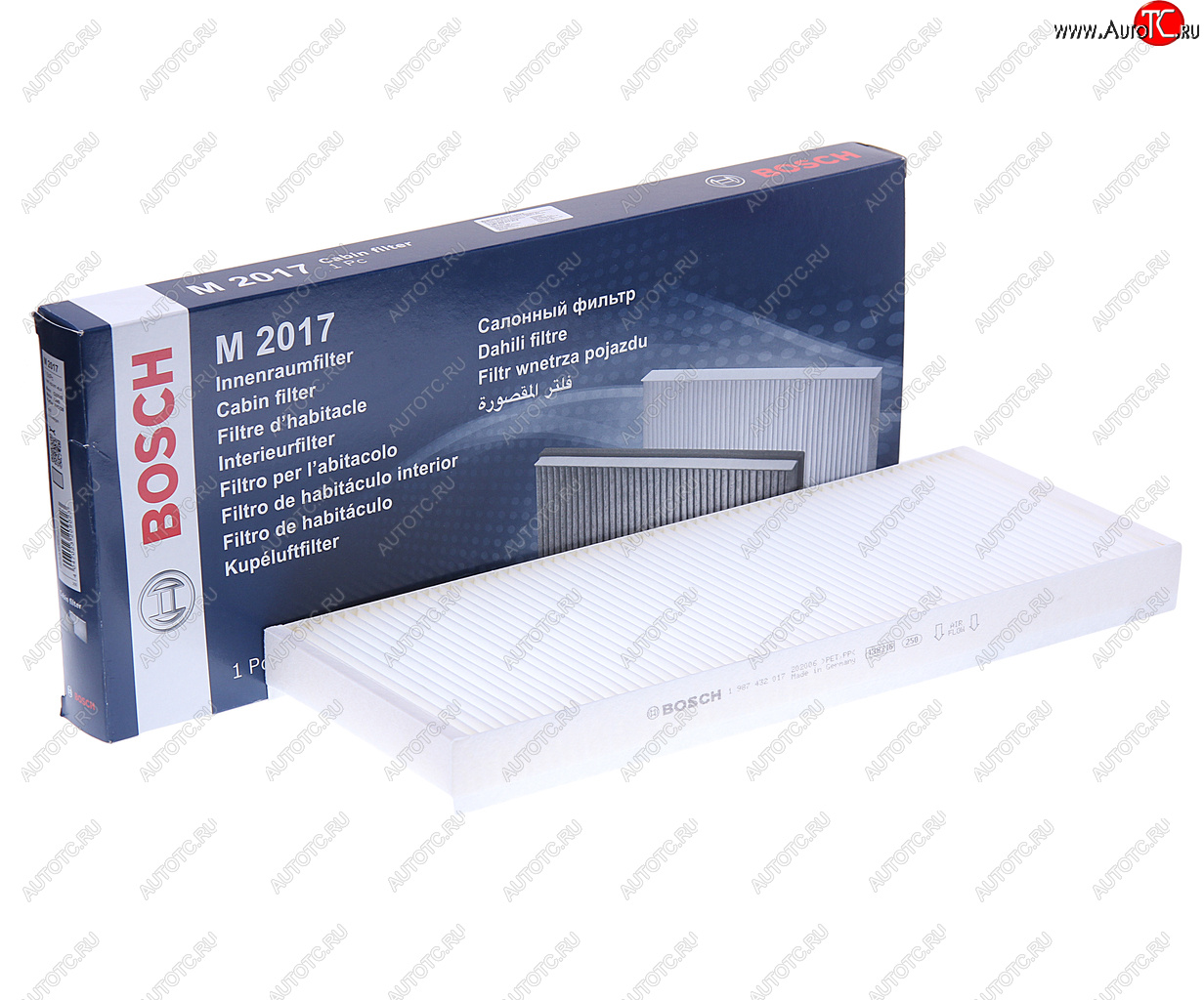 679 р. Фильтр воздушный салона VW Passat B5 (97-00) AUDI A4 (95-01) BOSCH BOSCH 1987432017  с доставкой в г. Майкоп