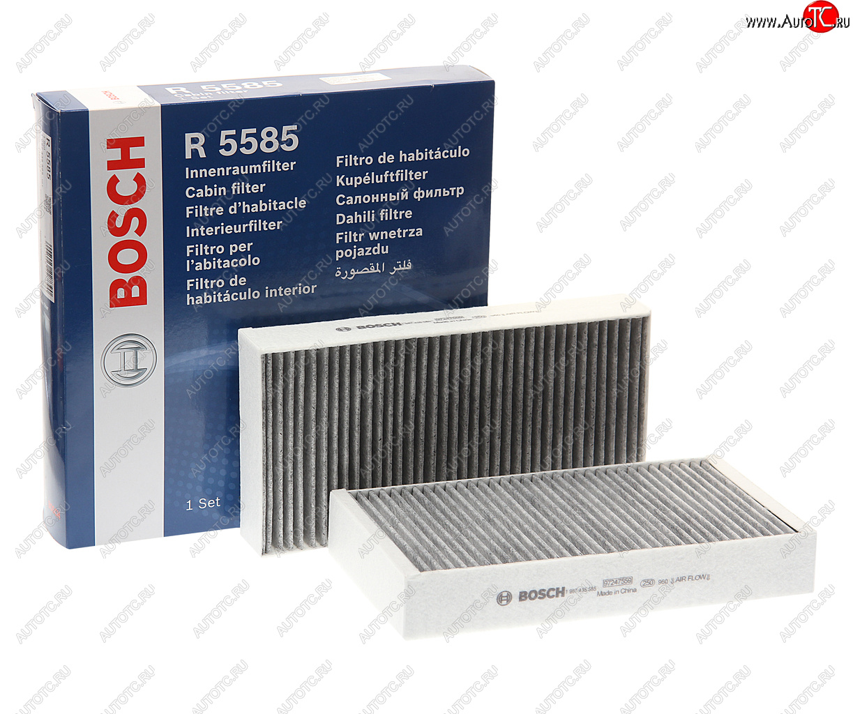 2 799 р. Фильтр воздушный салона MERCEDES ML (W164),GL (X164),R (W251) угольный BOSCH BOSCH 1987435585 BOSCH 1987435585  с доставкой в г. Майкоп