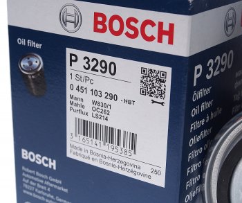 719 р. Фильтр масляный VW (1.6 D1.6 TD1.9 D1.9 TD) AUDI (1.6 D2.0 D2.5 TDI) BOSCH BOSCH 0451103290  с доставкой в г. Майкоп. Увеличить фотографию 2