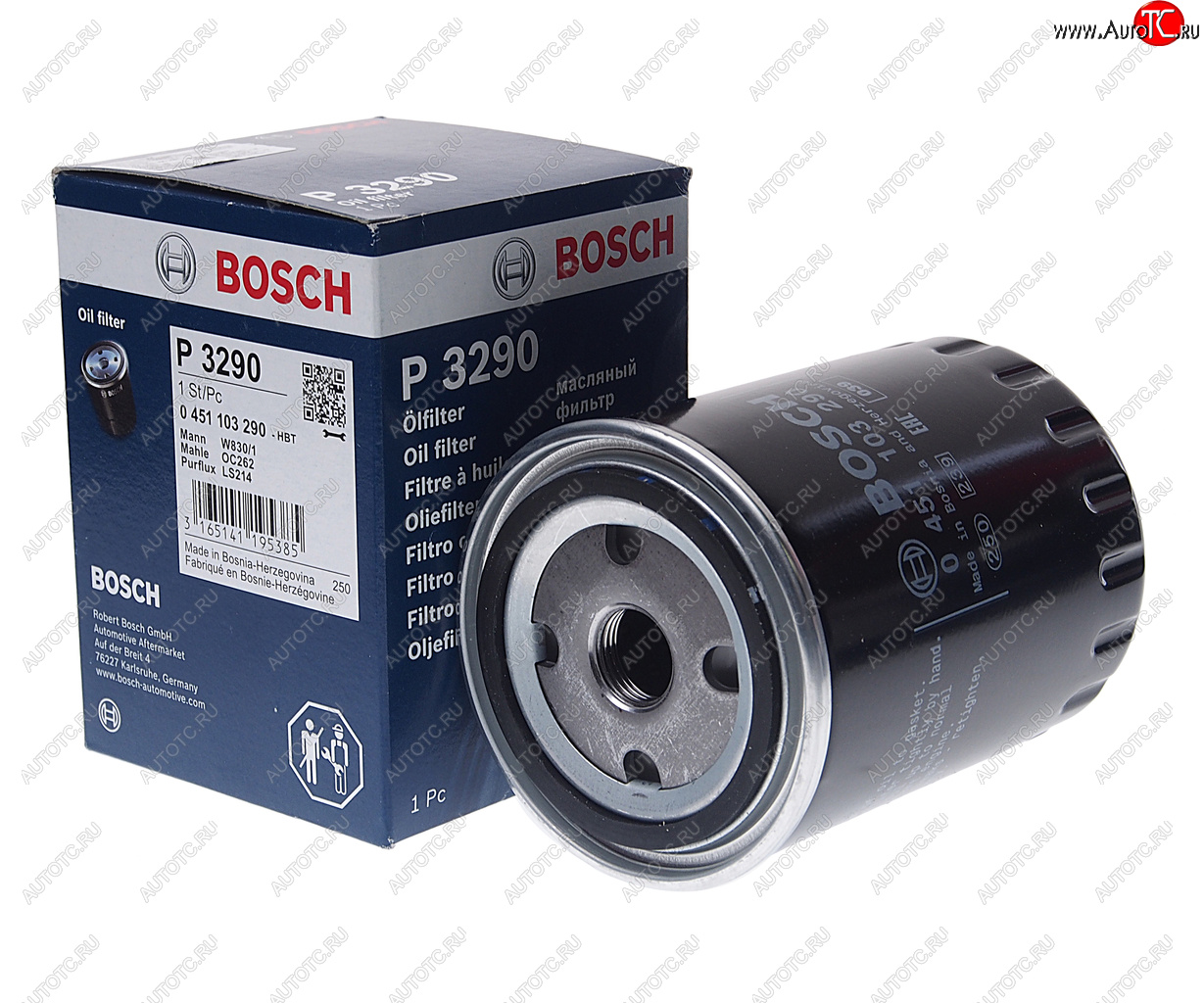 719 р. Фильтр масляный VW (1.6 D1.6 TD1.9 D1.9 TD) AUDI (1.6 D2.0 D2.5 TDI) BOSCH BOSCH 0451103290  с доставкой в г. Майкоп