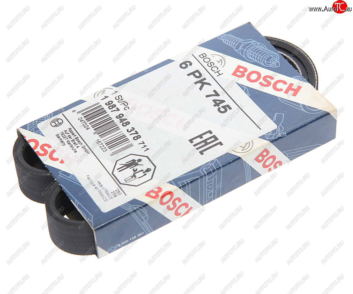 719 р. Ремень ВАЗ-2110-2112 генератора 16 клап. BOSCH BOSCH 1987948378  с доставкой в г. Майкоп