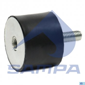 181 р. Подушка MAN глушителя с резьбой (внутреннейнаружной M8х2340х30) SAMPA SAMPA 020.090  с доставкой в г. Майкоп. Увеличить фотографию 1