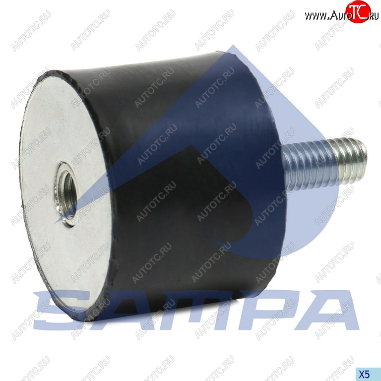 181 р. Подушка MAN глушителя с резьбой (внутреннейнаружной M8х2340х30) SAMPA SAMPA 020.090  с доставкой в г. Майкоп