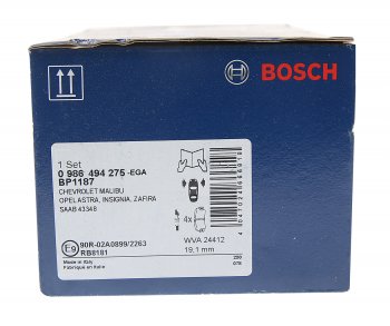 3 599 р. Колодки тормозные передние R17 (4шт.) BOSCH Opel Insignia A дорестайлинг седан (2008-2013)  с доставкой в г. Майкоп. Увеличить фотографию 3