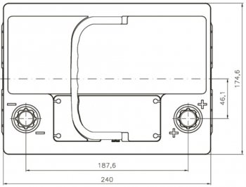 10 649 р. Аккумулятор VOLTHOR Ultra 60Ач обратная полярность VOLTHOR 6ст60(0) 56008  с доставкой в г. Майкоп. Увеличить фотографию 4