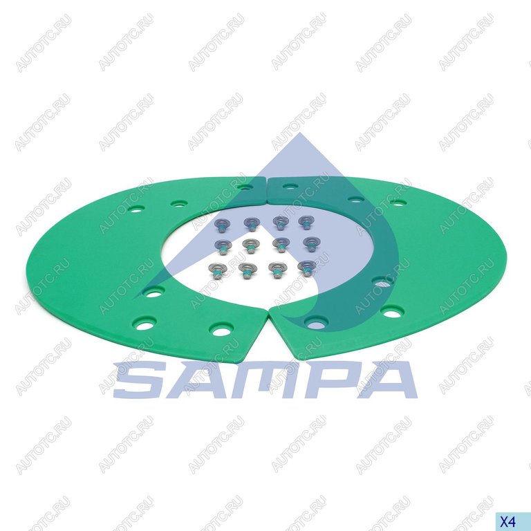 8 349 р. Ремкомплект седельного устройства (болт,пластина) SAMPA SAMPA 095.564  с доставкой в г. Майкоп