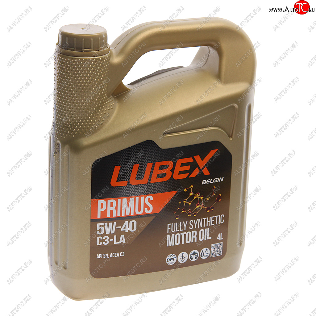 3 099 р. Масло моторное PRIMUS C3-LA SN C3 5W40 синт.4л LUBEX LUBEX l034-1297-0404  с доставкой в г. Майкоп