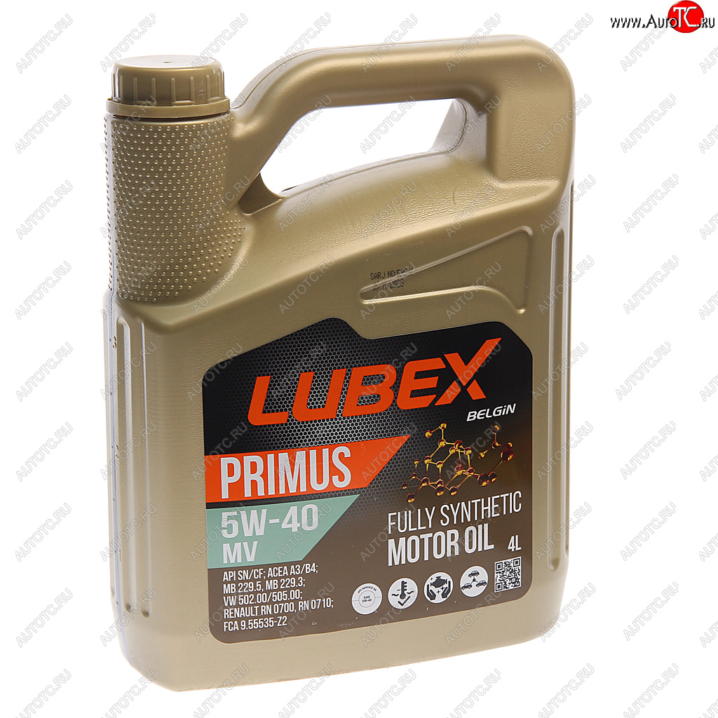 3 889 р. Масло моторное PRIMUS MV CFSN A3B4 5W40 синт.4л LUBEX LUBEX l034-1325-0404  с доставкой в г. Майкоп